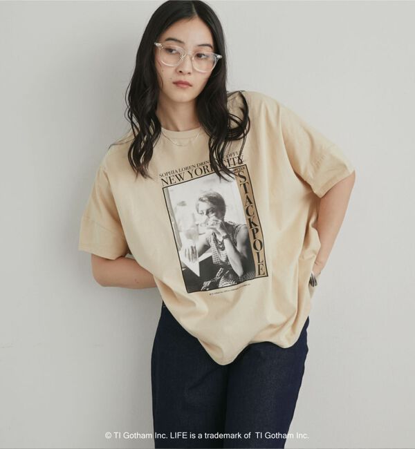 Doux archives「【ＧＯＯＤ　ＲＯＣＫ　ＳＰＥＥＤ】ＬＩＦＥ　ＰＣ　／　ＢＩＧ　ＴＥＥ」|Tシャツ・カットソー|BEIGE