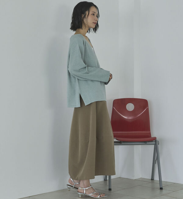 Doux archives「ＶネックニットＳＥＴリブワンピース」|ワンピース|