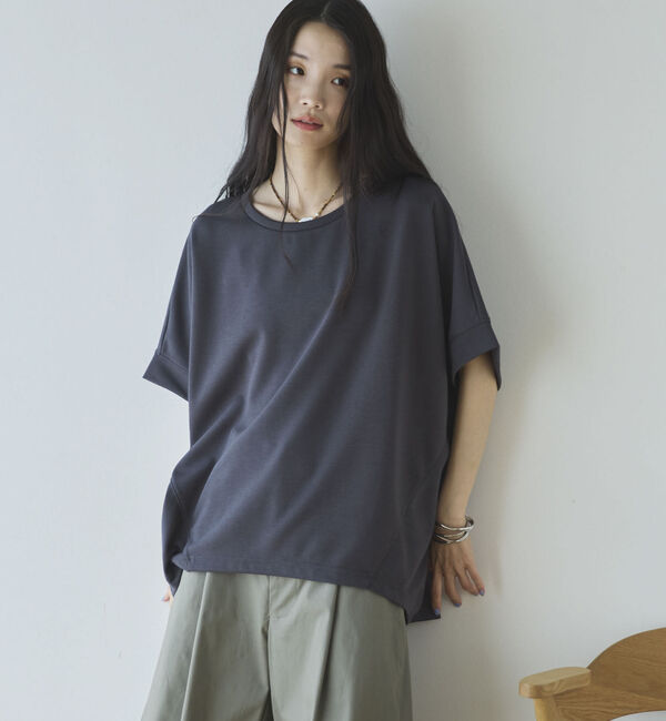 Doux archives「ＵＶ加工・吸水速乾ドルマンプルオーバー」|Tシャツ・カットソー|CHARCOAL GRAY