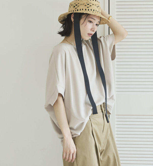 Doux archives「ＵＶ加工・吸水速乾ドルマンプルオーバー」|Tシャツ・カットソー|GREIGE