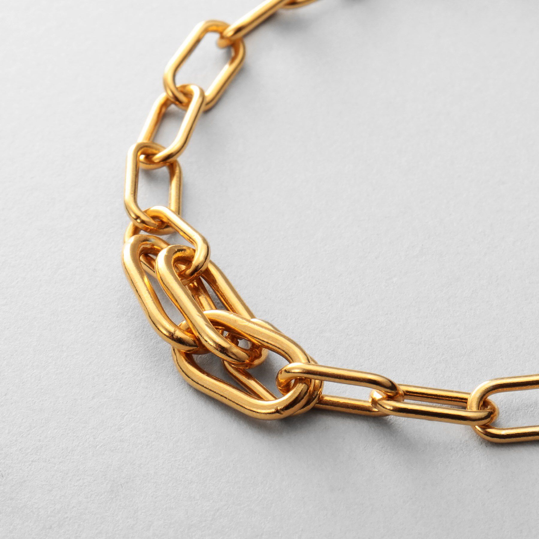 COCOSHNIK ONKITSCH「シルバー デザインチェーン ケーブルタングルブレスレットGP」|ブレスレット・バングル|