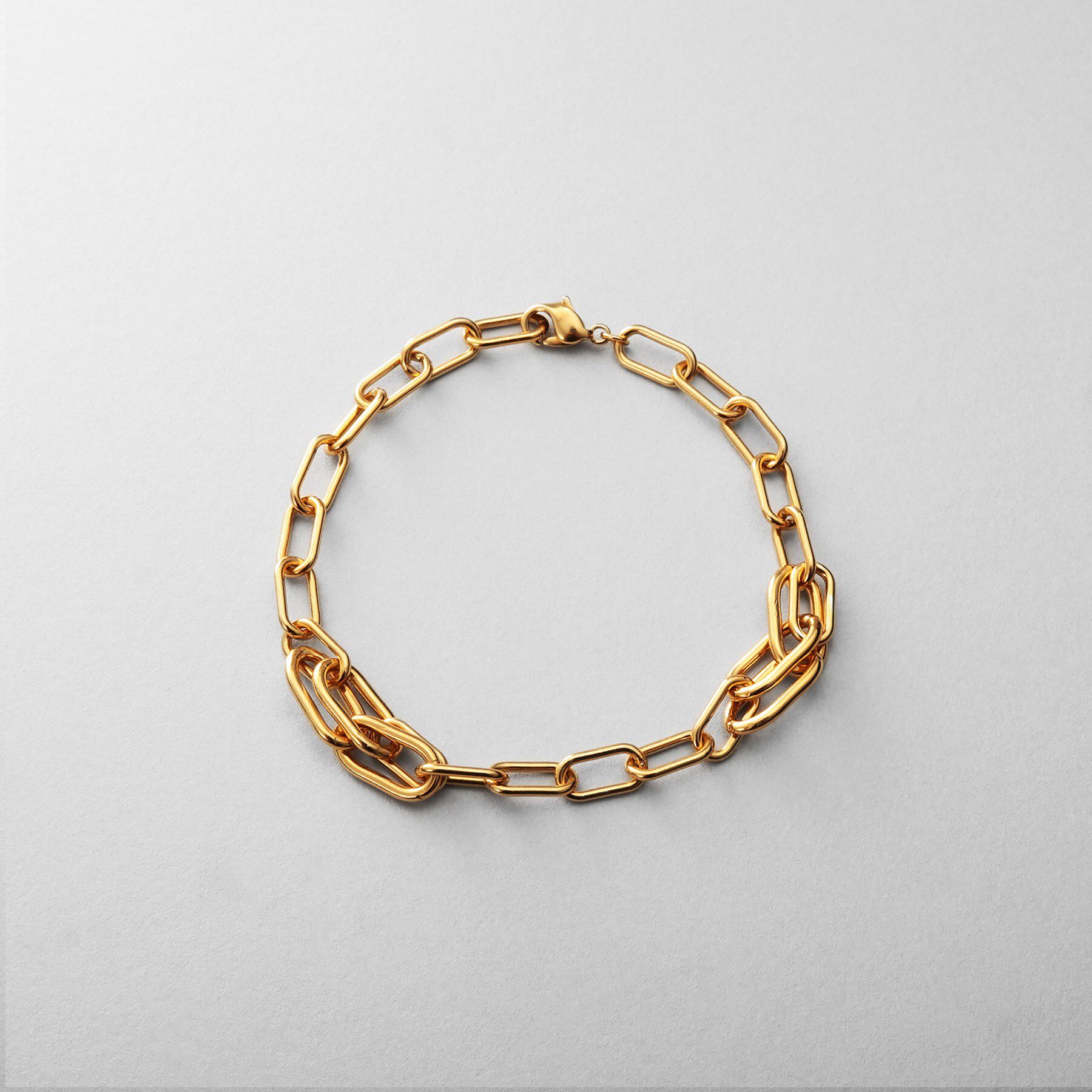 COCOSHNIK ONKITSCH「シルバー デザインチェーン ケーブルタングルブレスレットGP」|ブレスレット・バングル|