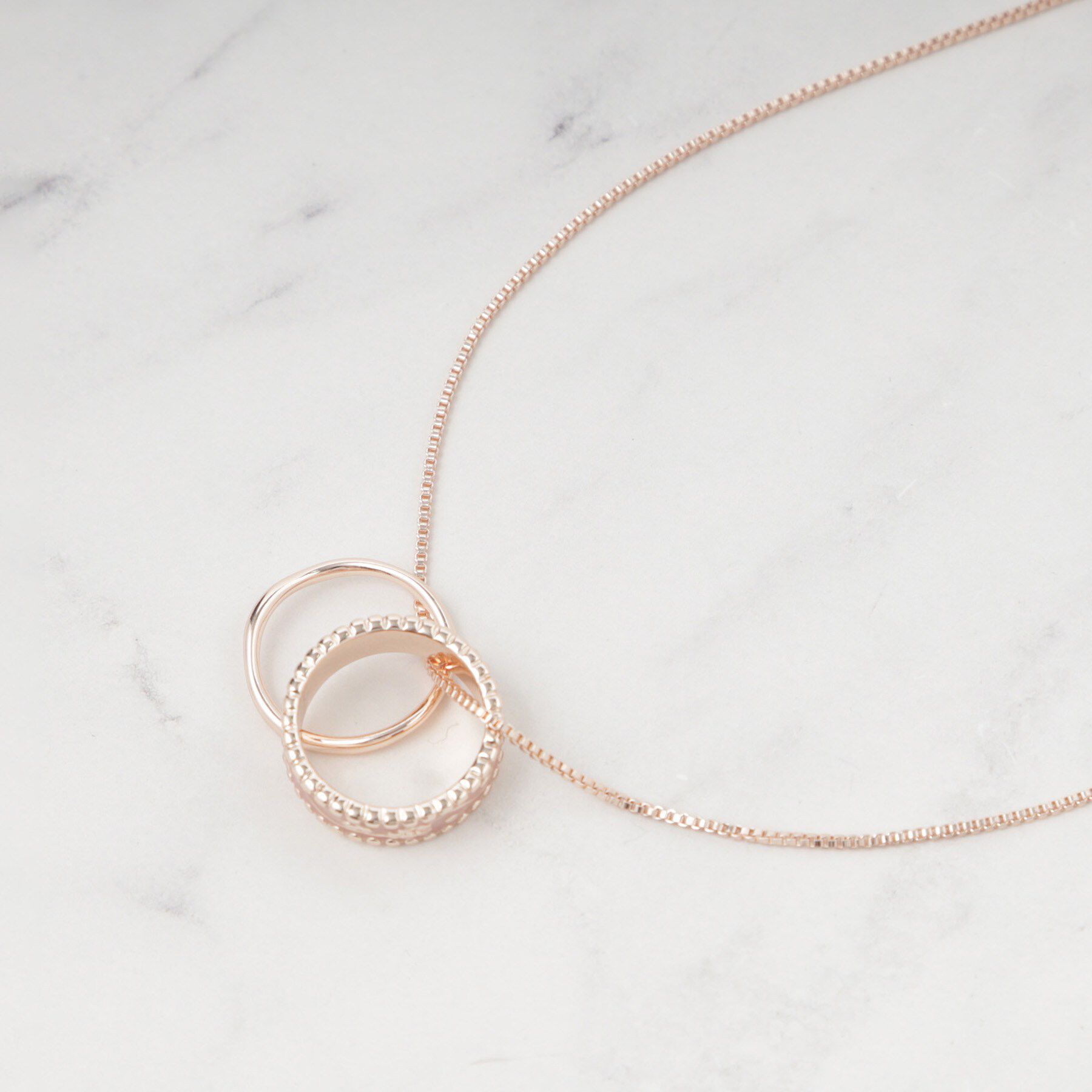 SHOO･LA･RUE「エポリングネックレス」|ネックレス|ピンクゴールド(00
