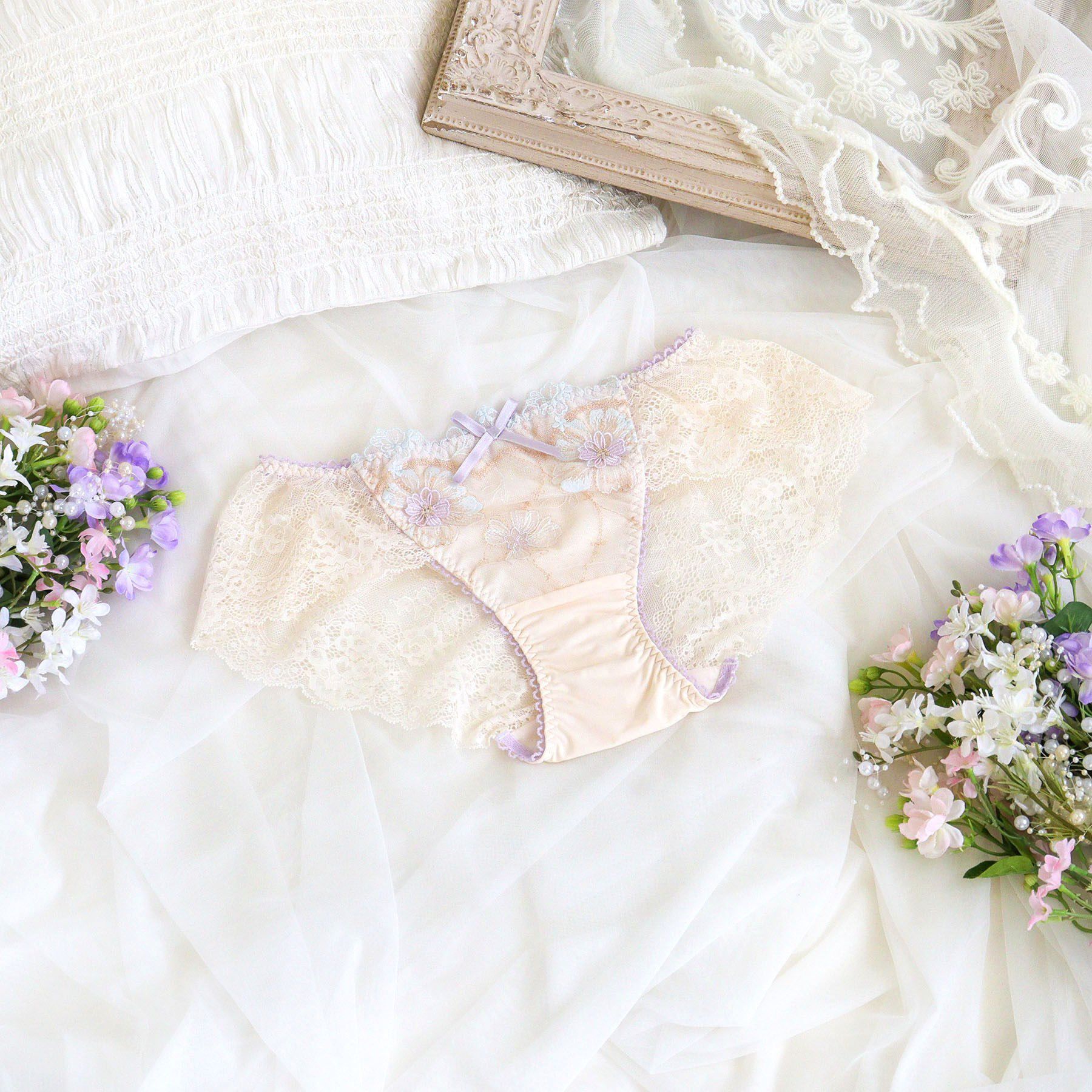 Risa Magli「ヘイリー レースショーツ」|インナー|クリーム(054)