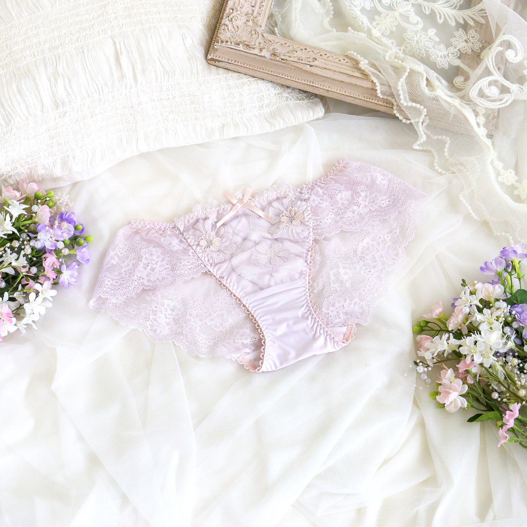 Risa Magli「ヘイリー レースショーツ」|インナー|ラベンダー(080)