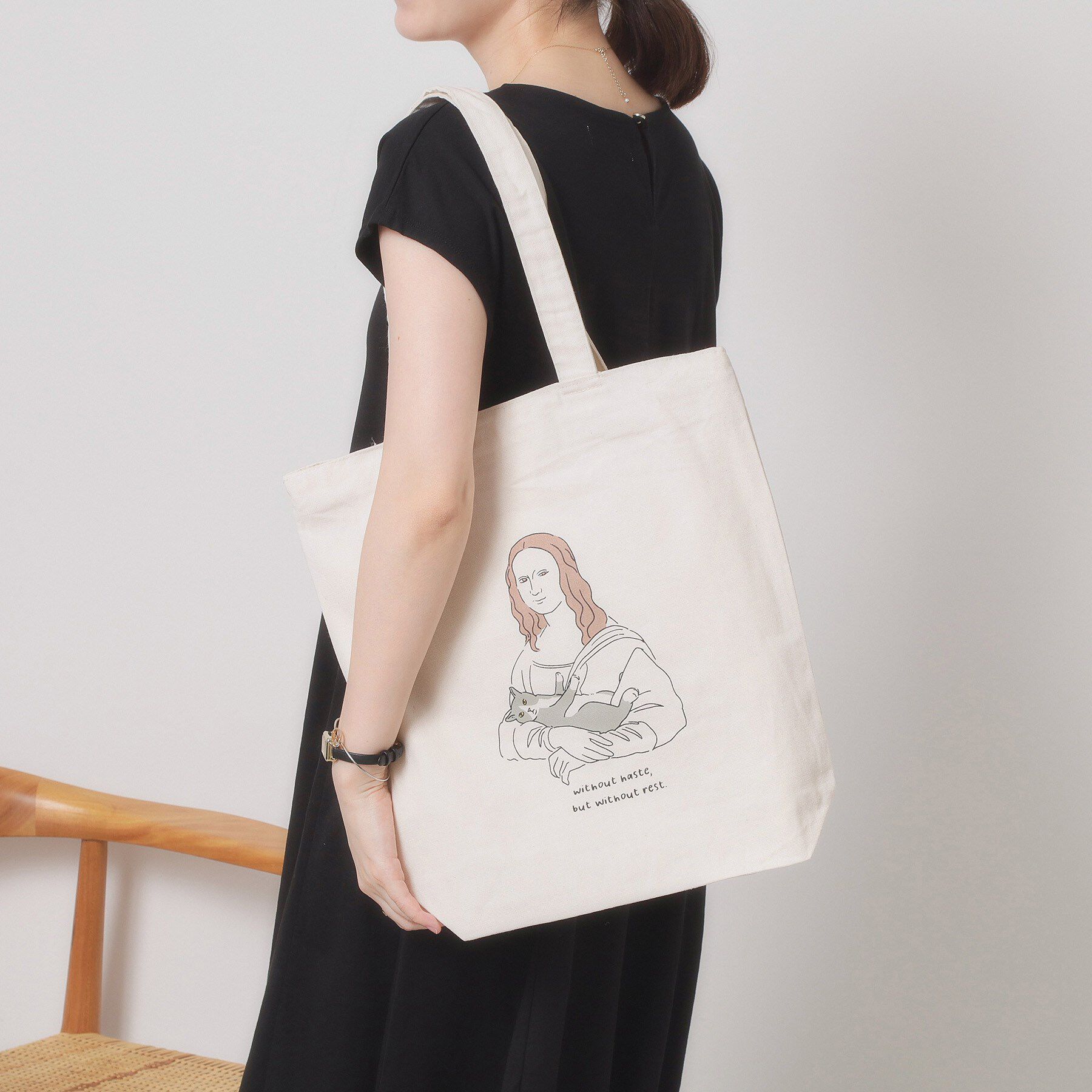 ITS&rsquo;DEMO「【A4対応】グラフィックトート」|トートバッグ|アイボリー(704)