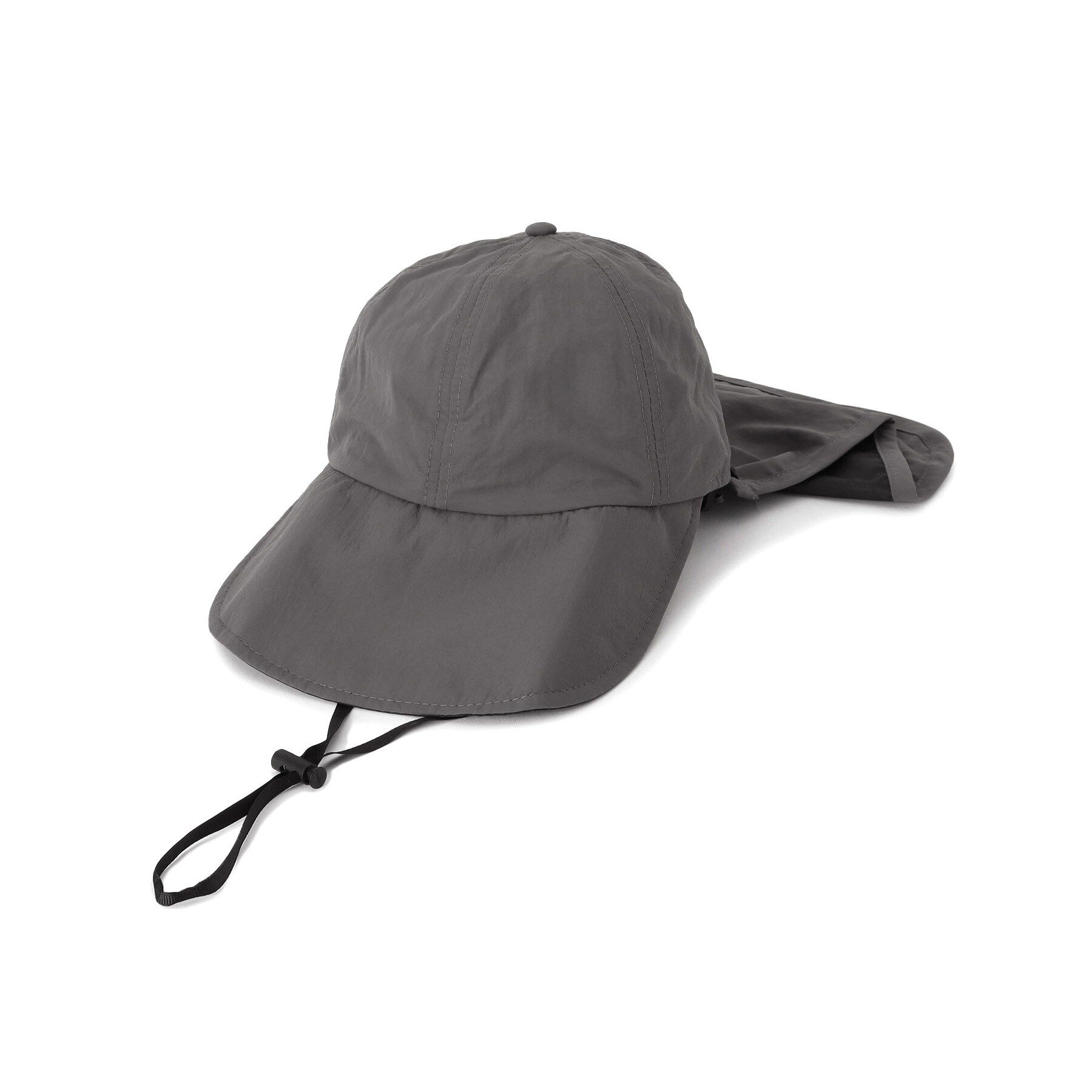 ITS&rsquo;DEMO「【撥水／冷感】タレ付きUVワイドキャップ」|キャップ・キャスケット|グレー(012)