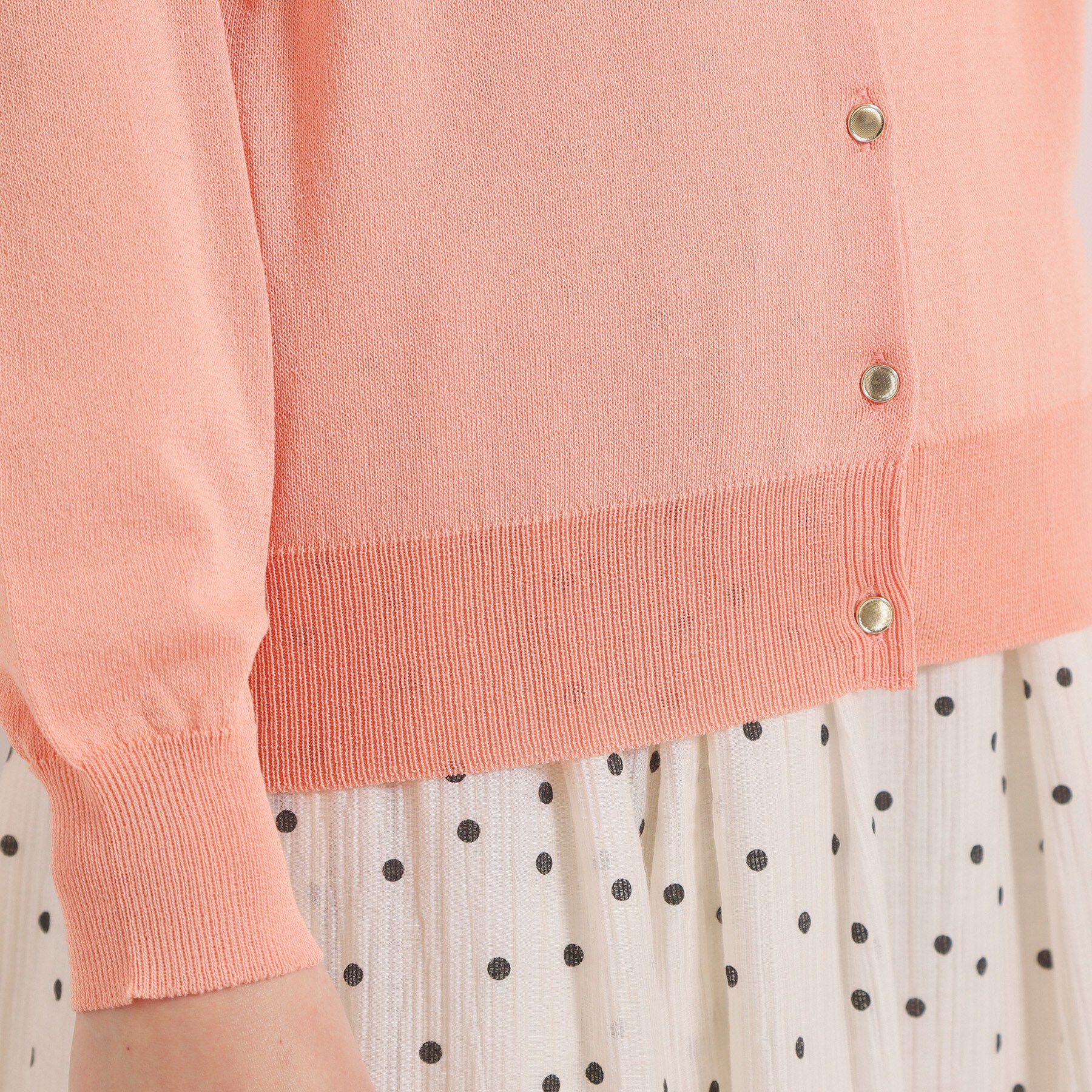 ITS&rsquo;DEMO「【UVカット／毛玉防止／手洗い可】クルーネックニットカーディガン」|カーディガン|