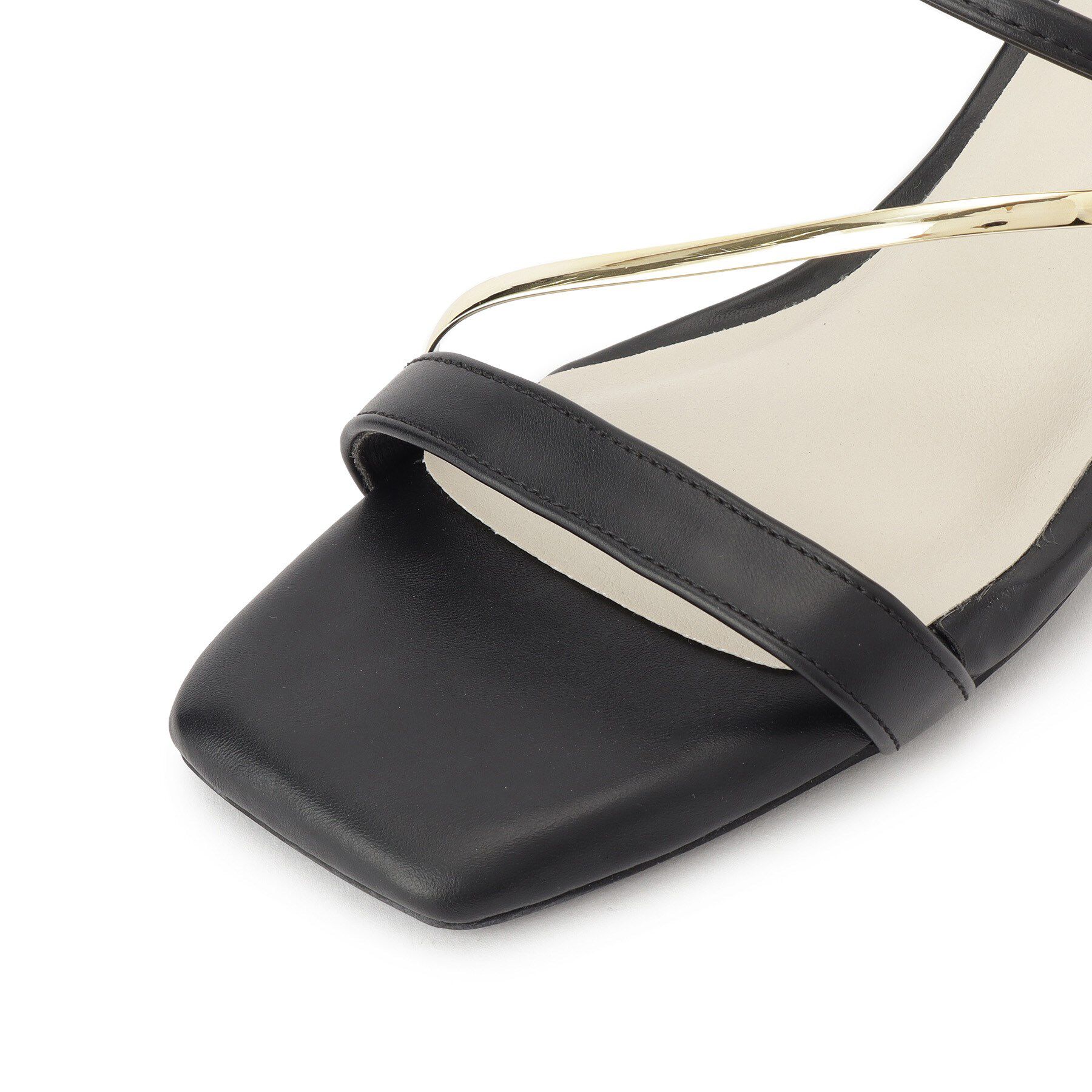 ESPERANZA「ゴールドラインプレートヒールミュール」|サンダル|