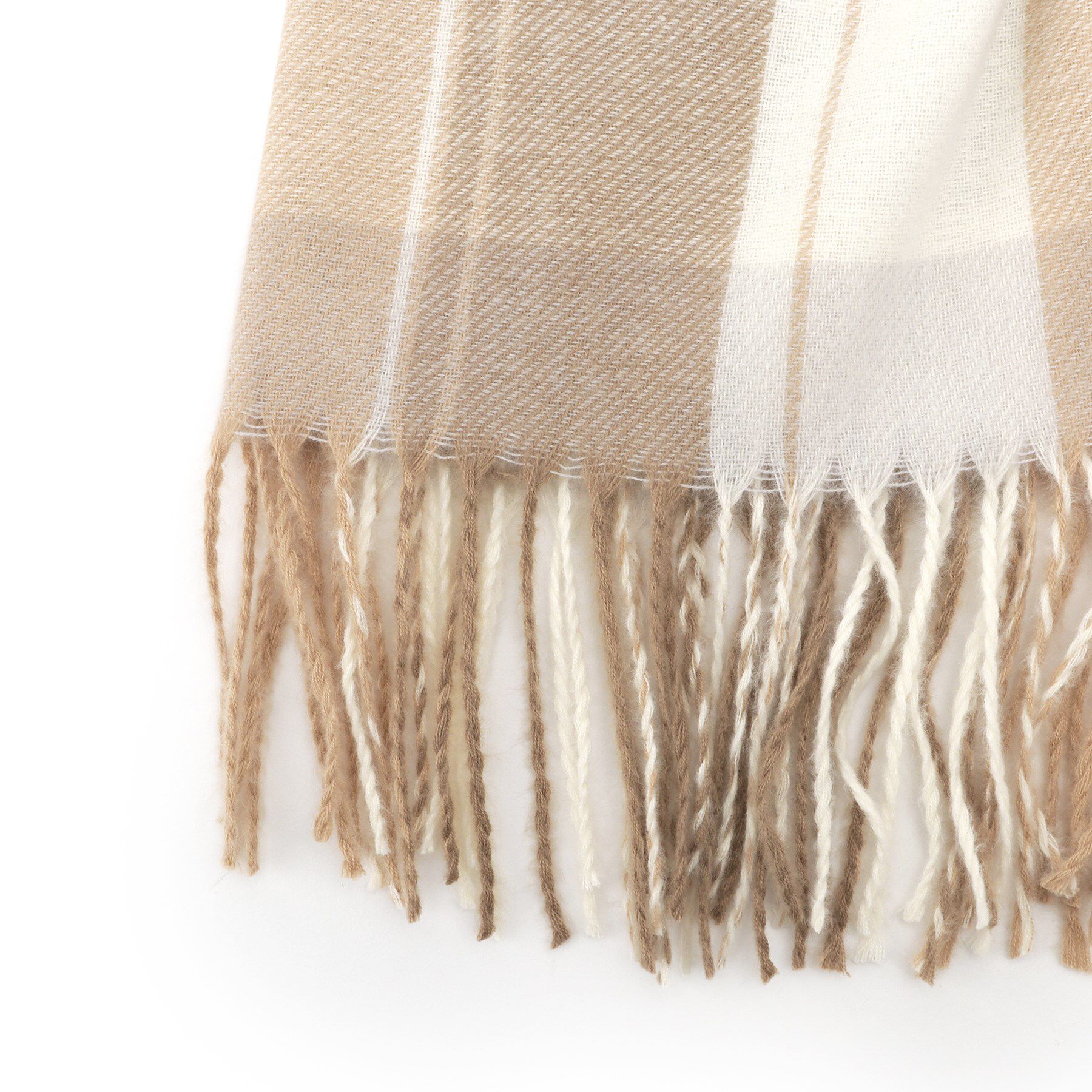 Ober Tashe「ソフトタッチチェックストール」|ストール|