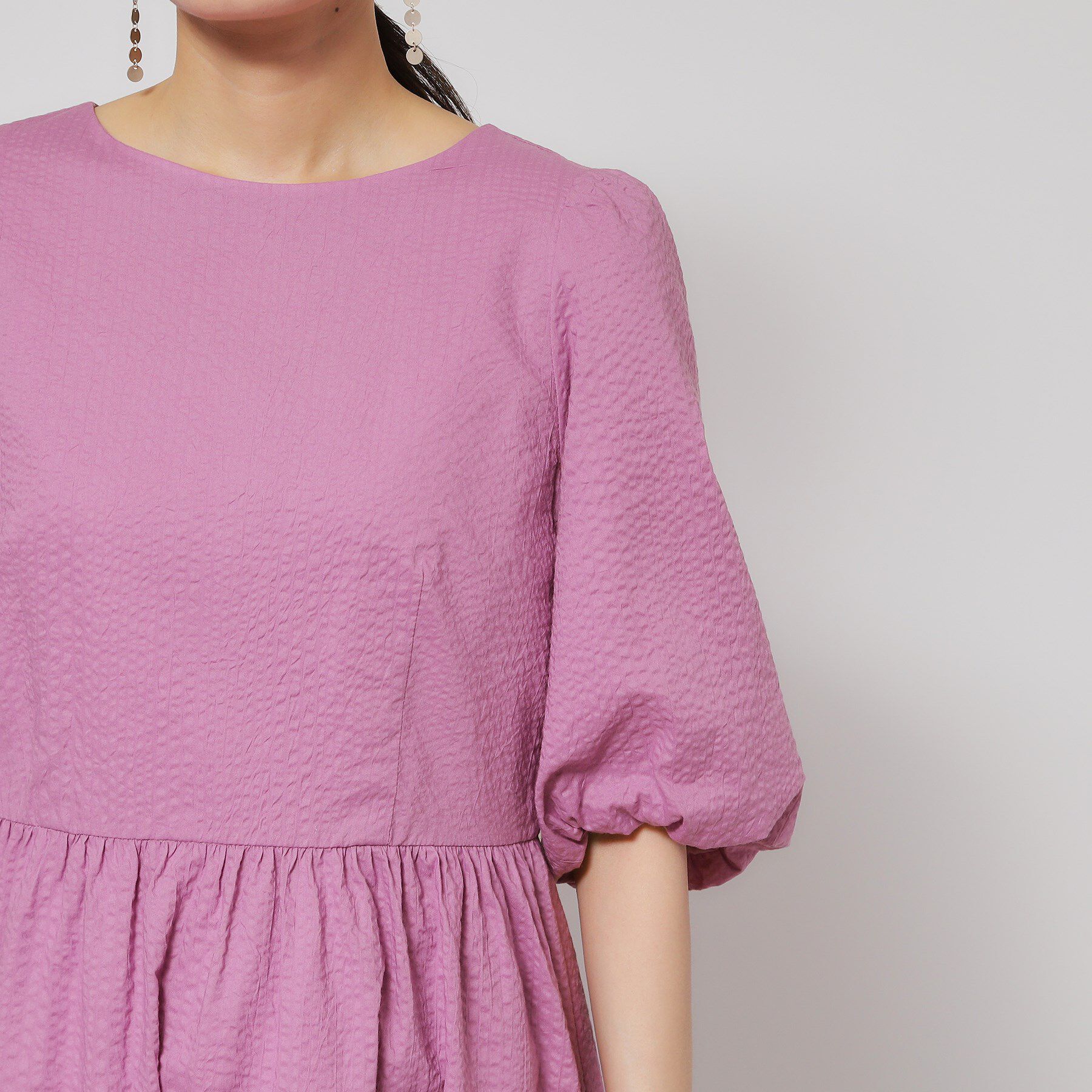 SunaUna「【お出かけ】パフスリーブワンピース」|ワンピース|