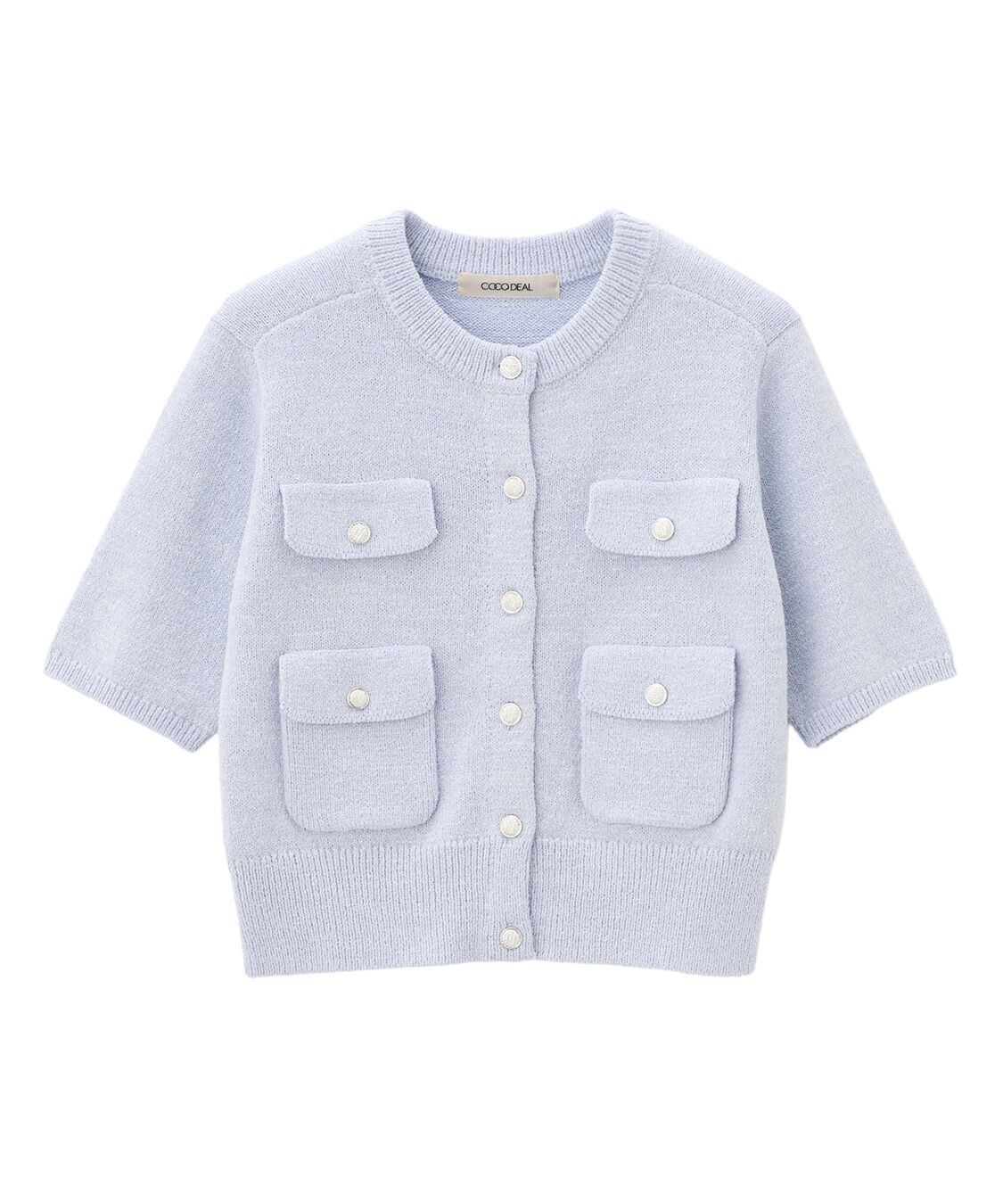 COCO DEAL「ブークレーニットカーディガン」|ニット・セーター|ブルー