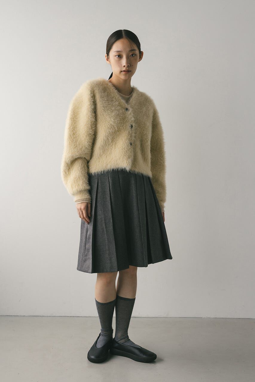 STYLEMIXER「ダブルクロスシャギーニットカーデ」|カーディガン|IVOY3