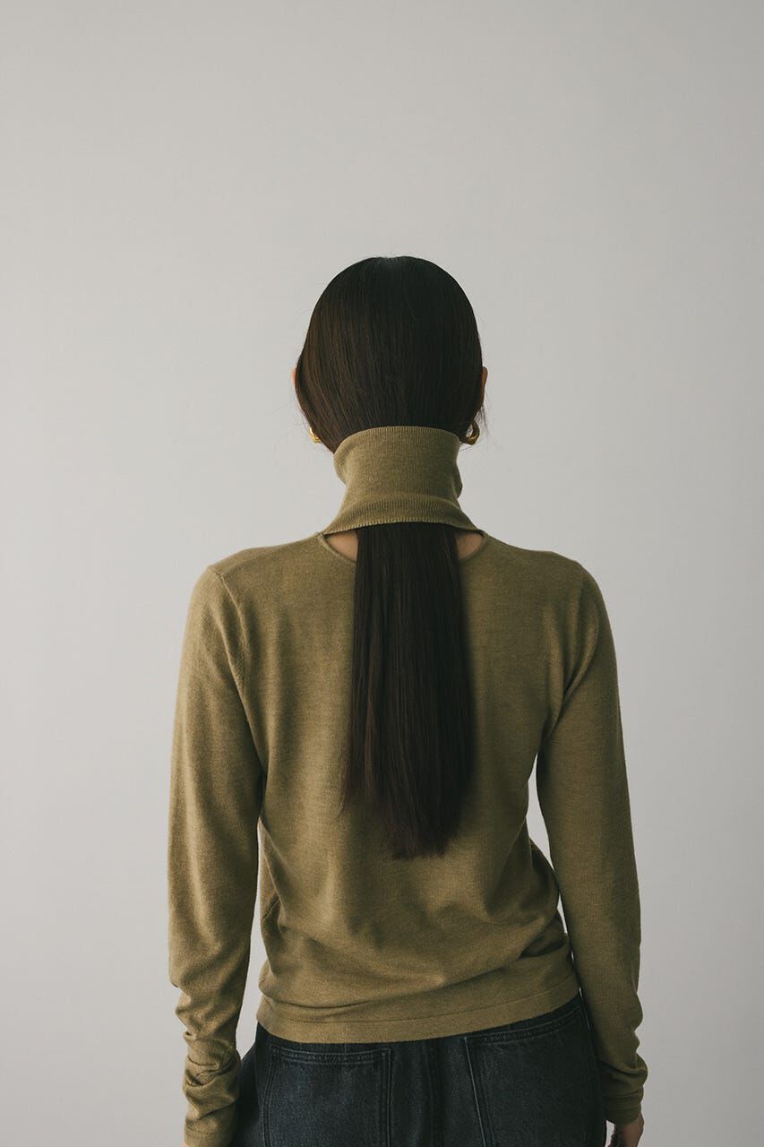 STYLEMIXER「2WAYウォッシャブルハイネックオープンニット」|ニット・セーター|