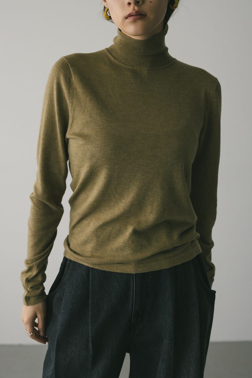 STYLEMIXER「2WAYウォッシャブルハイネックオープンニット」|ニット・セーター|