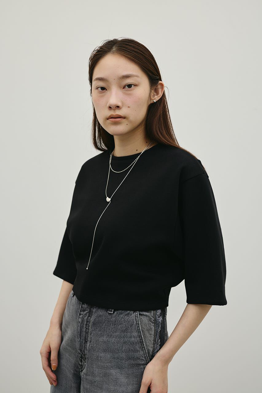 STYLEMIXER「ダンボールカットフォルムトップ」|Tシャツ・カットソー|BLK