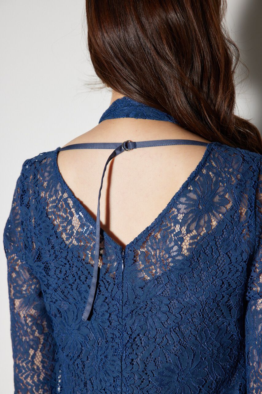 rienda「チョーカー付Iラインレースワンピース」|ワンピース|