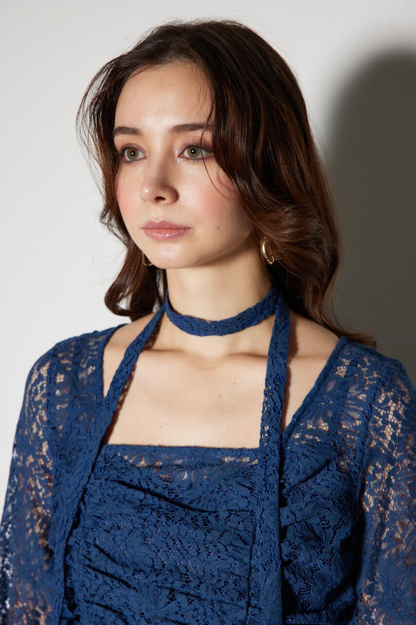 rienda「チョーカー付Iラインレースワンピース」|ワンピース|