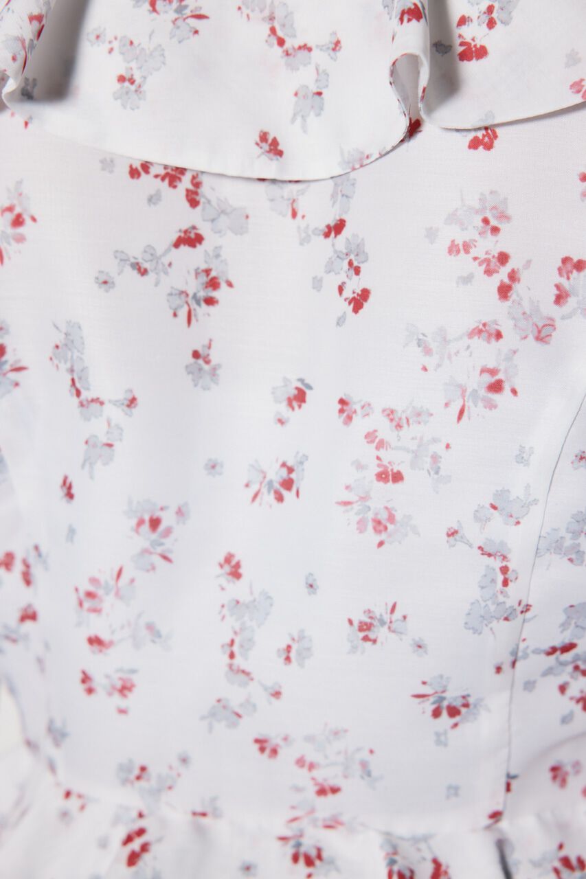 rienda「フロントフリルフラワーブラウス」|シャツ・ブラウス|