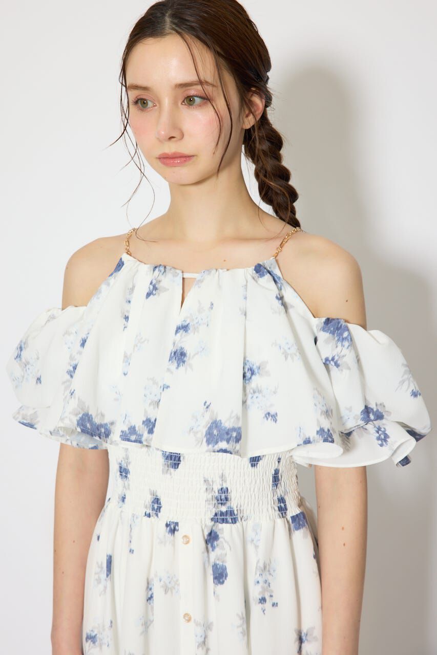 rienda「ウエストシャーリング2WAYフレアワンピース」|ワンピース|