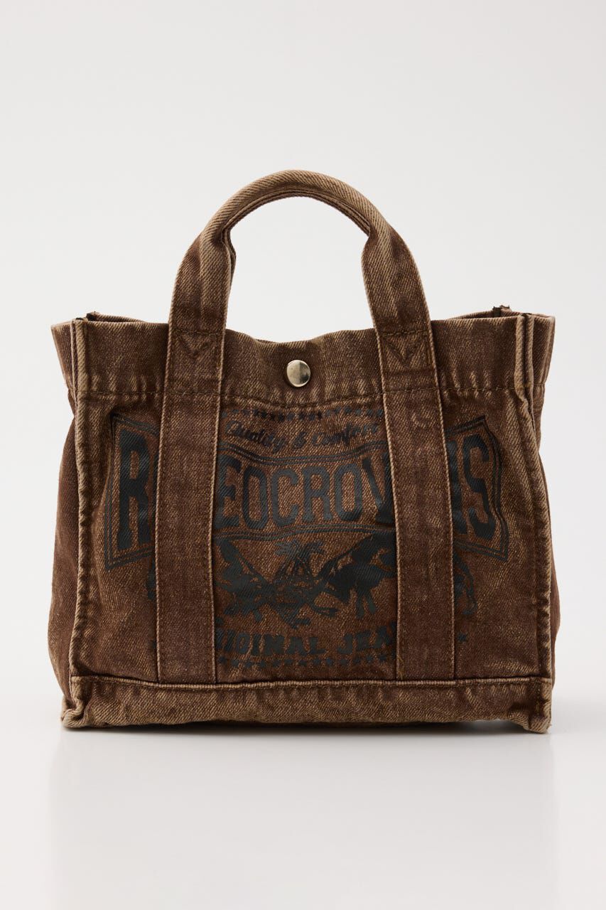 RODEO CROWNS「DENIMスクエア2WAYトート」|その他|BRN