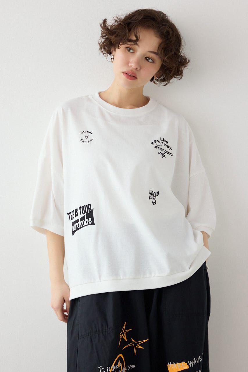 RODEO CROWNS「発泡マルチロゴビッグトップス」|Tシャツ・カットソー|