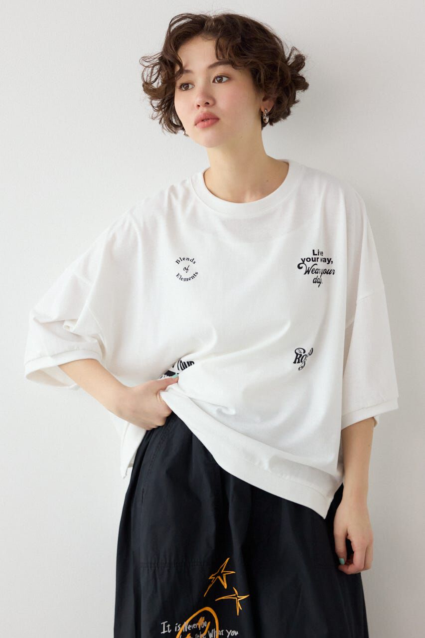 RODEO CROWNS「発泡マルチロゴビッグトップス」|Tシャツ・カットソー|