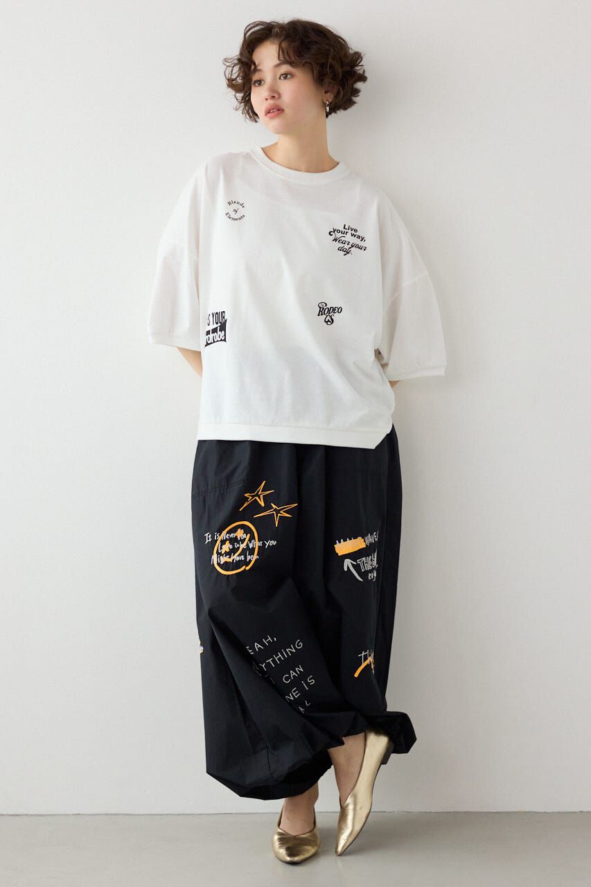 RODEO CROWNS「発泡マルチロゴビッグトップス」|Tシャツ・カットソー|