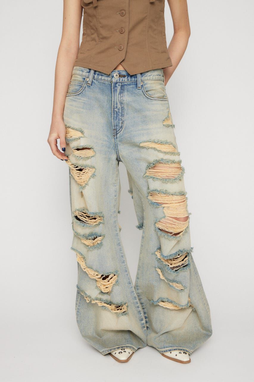 LAGUA GEM「MANY CRASH LOOSEY デニム」|デニム|