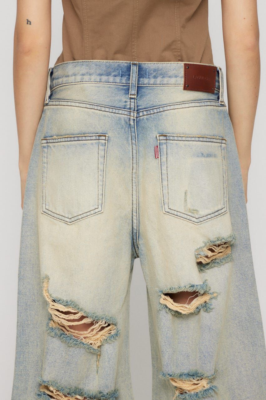 LAGUA GEM「MANY CRASH LOOSEY デニム」|デニム|