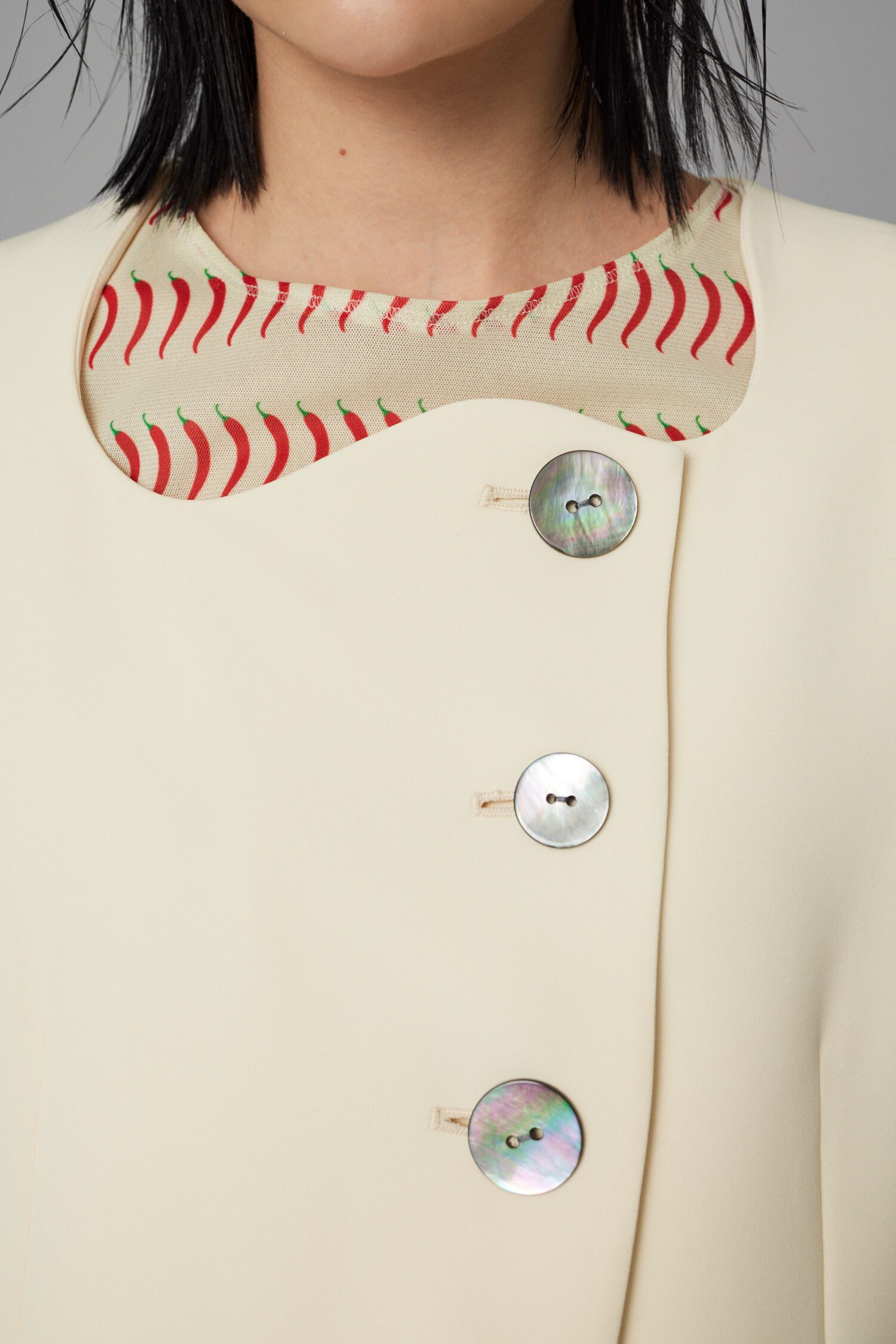 HeRIN.CYE「Wave neck jacket」|その他|