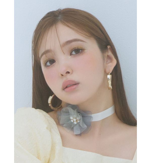 CALNAMUR「SHEER 3D FLOWER 2WAY CHORKER/シアー3Dフラワー2WAYチョーカー」|その他|