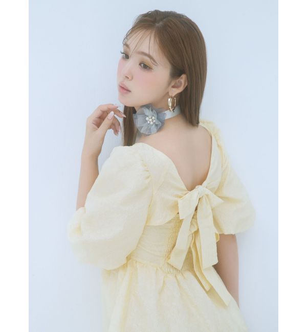 CALNAMUR「SHEER 3D FLOWER 2WAY CHORKER/シアー3Dフラワー2WAYチョーカー」|その他|