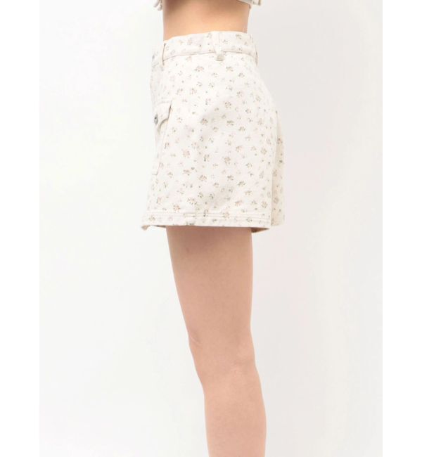 CALNAMUR「ツイルフラワーミニスカパン」|スカート|