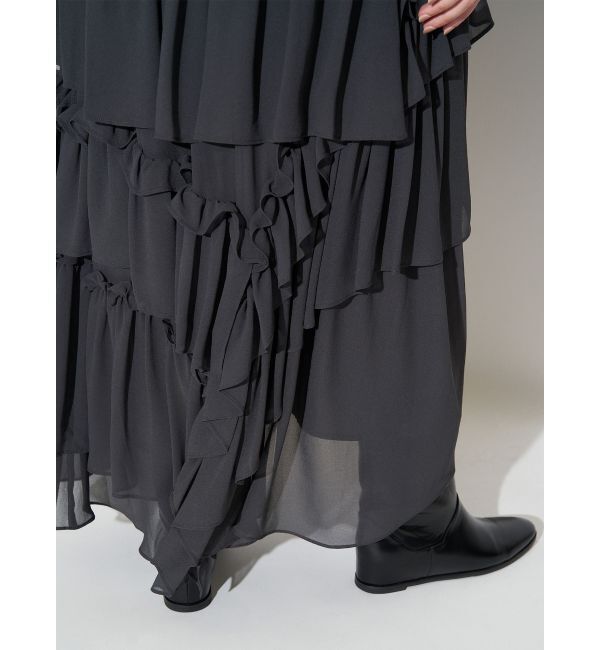 ELENDEEK「CHIFFON TIERED SK」|スカート|