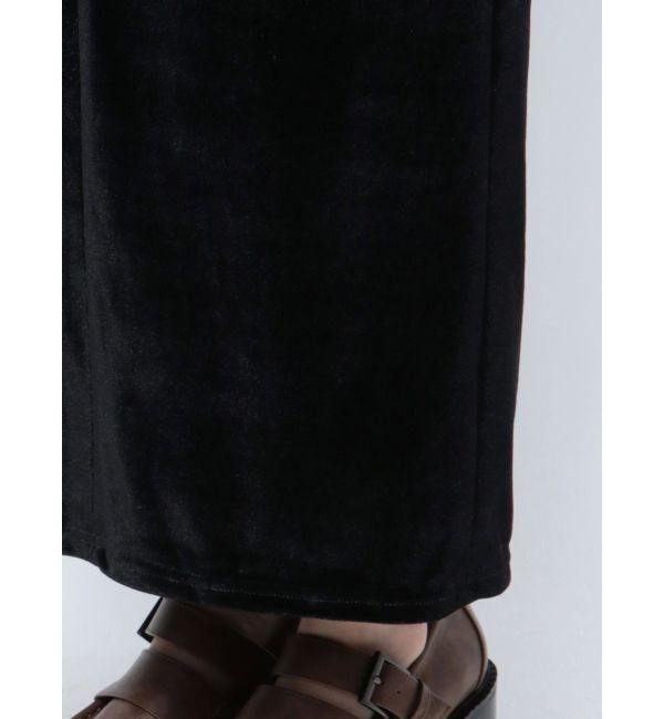 EMODA「【WEB限定】ハイウエストベルトベロアスカート」|スカート|
