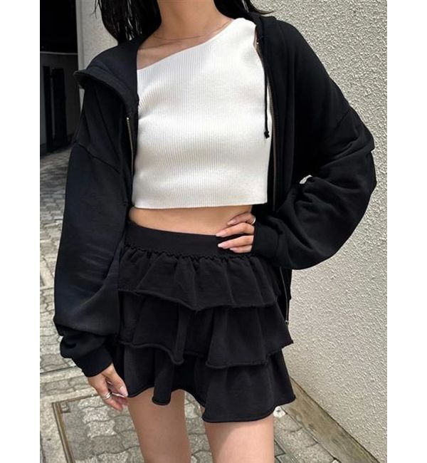 EMODA「スウェットティアードミニスカート」|スカート|