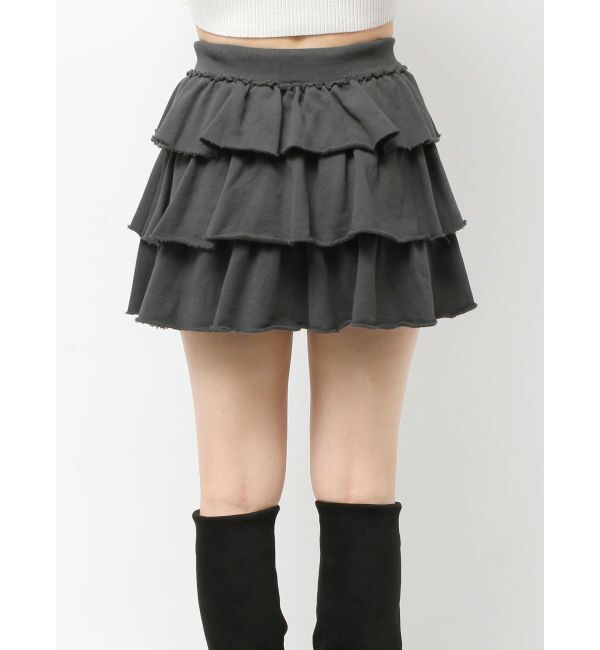 EMODA「スウェットティアードミニスカート」|スカート|