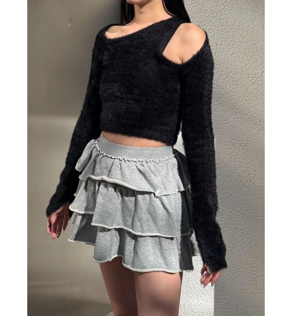 EMODA「スウェットティアードミニスカート」|スカート|