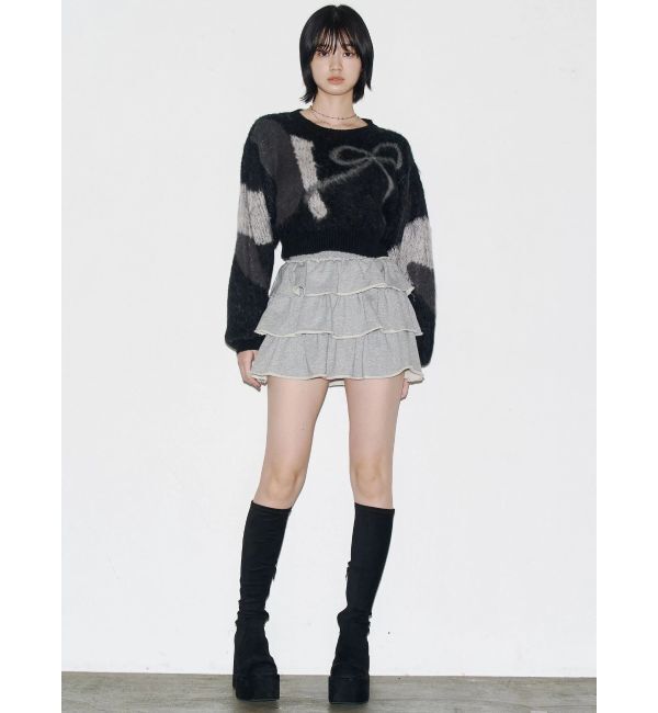 EMODA「スウェットティアードミニスカート」|スカート|