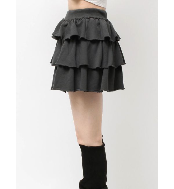 EMODA「スウェットティアードミニスカート」|スカート|