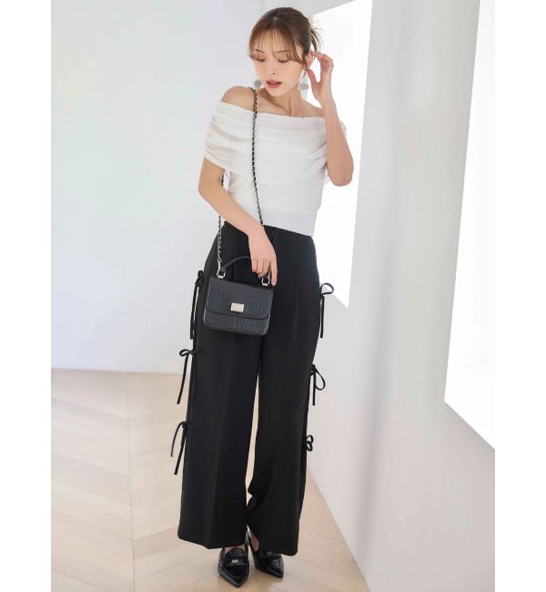 MERCURYDUO「サイドリボンコルセットパンツ」|その他|