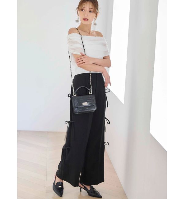 MERCURYDUO「サイドリボンコルセットパンツ」|その他|