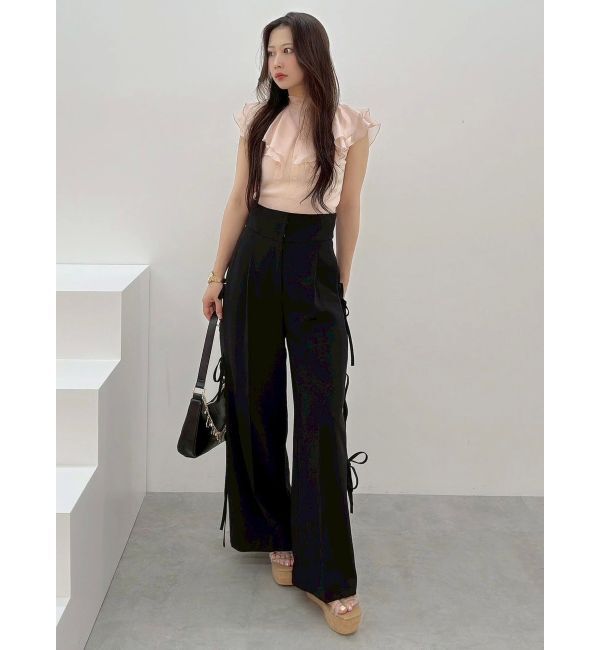 MERCURYDUO「サイドリボンコルセットパンツ」|その他|