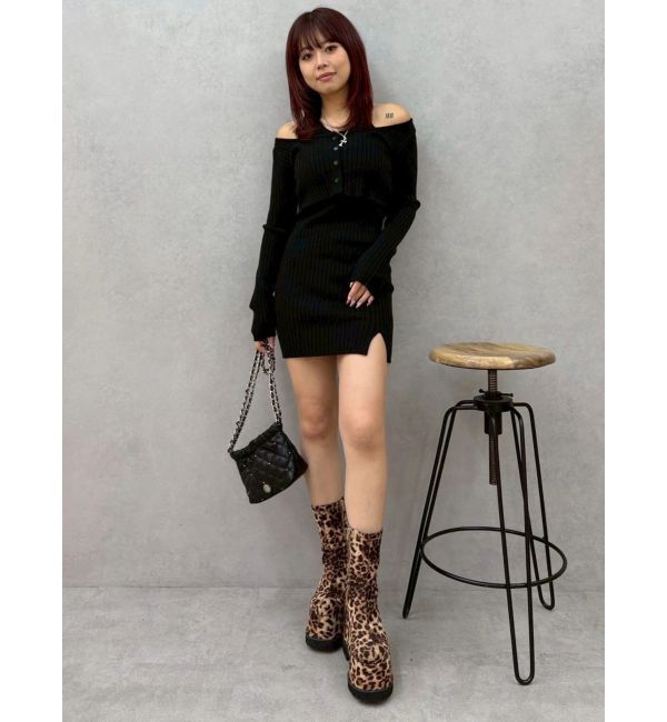 EVRIS「フェイクレザープラットフォームブーツ」|ショートブーツ|