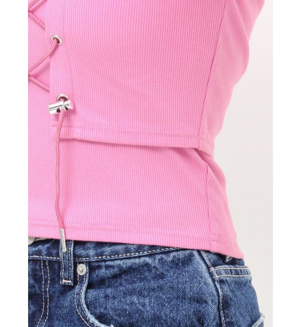 EVRIS「2WAYリブアンサンブルオフショルトップス」|Tシャツ・カットソー|