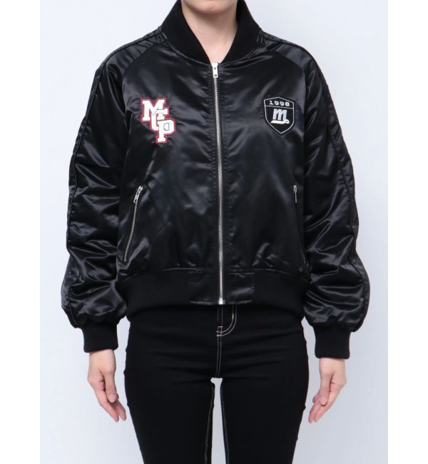 GYDA「【みちょぱコラボ】RIDICULOUS MCPサテンブルゾン」|ブルゾン・スタジャン|