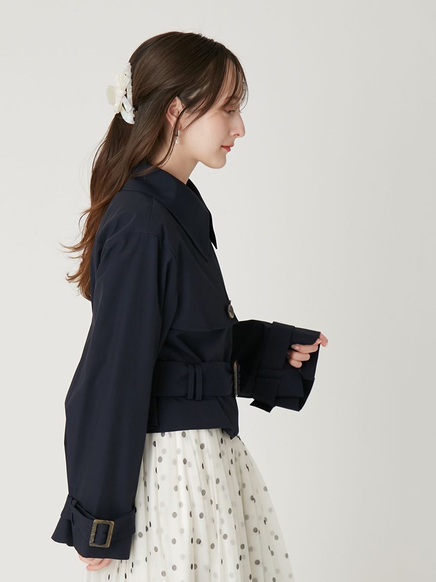 FRAY I.D「ボリュームスリーブショートトレンチコート／撥水」|トレンチコート|