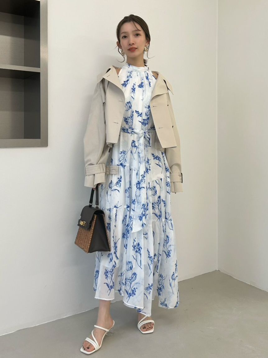 FRAY I.D「ボリュームスリーブショートトレンチコート／撥水」|トレンチコート|