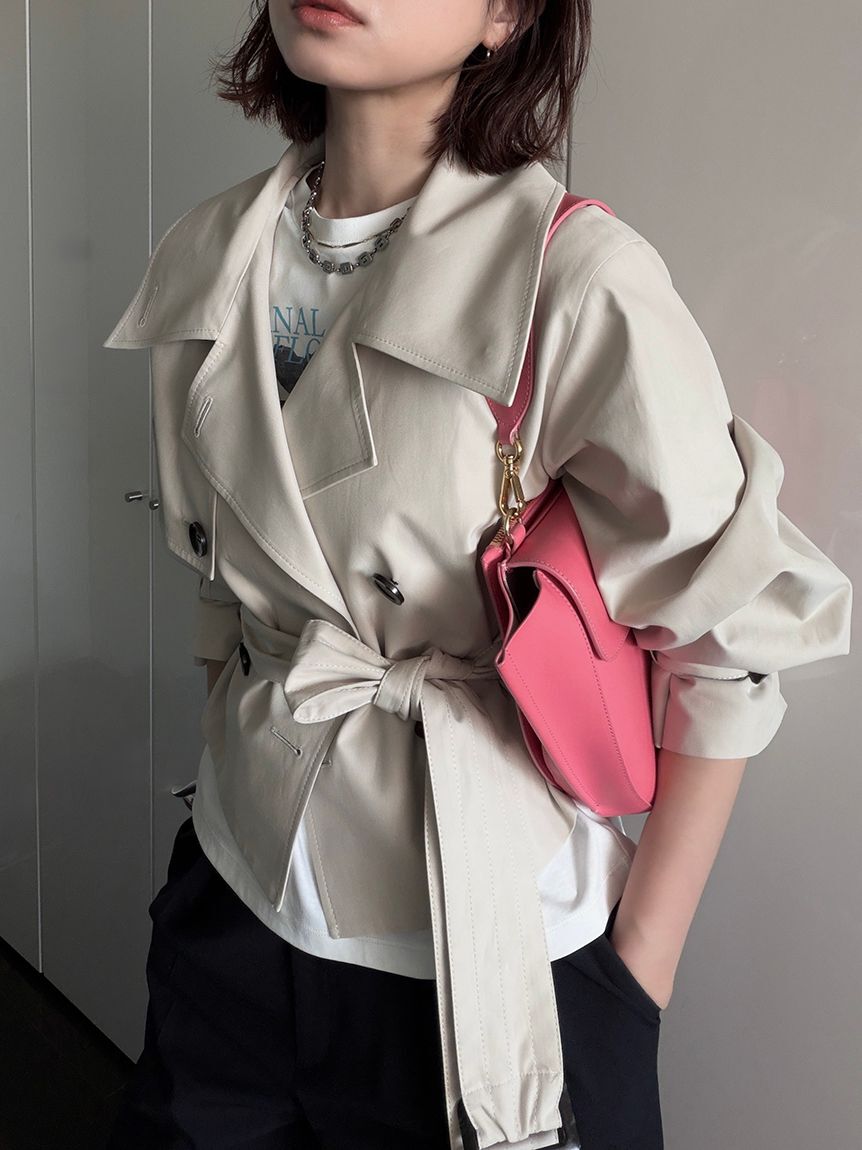 FRAY I.D「ボリュームスリーブショートトレンチコート／撥水」|トレンチコート|